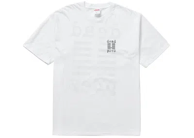 Pre-owned Supreme Men's  Dead Prez Tee Shirt In White