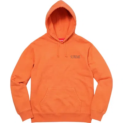 Pre-owned Supreme Men's  Decline Hooded Sweatshirt In Bright Orange