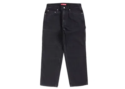 Pre-owned Supreme Men's  Denim Painter Pant In Black