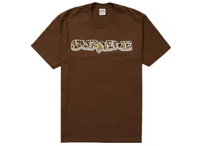 Pre-owned Supreme Men's  Diamond Tee Shirt In Brown