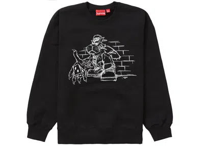 Pre-owned Supreme Men's  Dice Crewneck Sweatshirt In Black