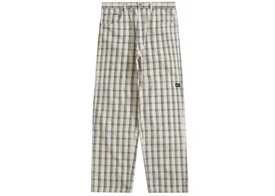 Pre-owned Supreme Men's  Dickies Double Knee Baggy Jean In White Plaid