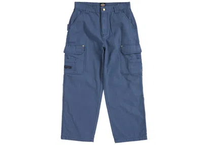 Pre-owned Supreme Men's  Dickies Flannel Lined Cargo Pant In Blue