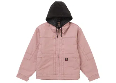 Pre-owned Supreme Men's  Dickies Hooded Work Jacket In Pink