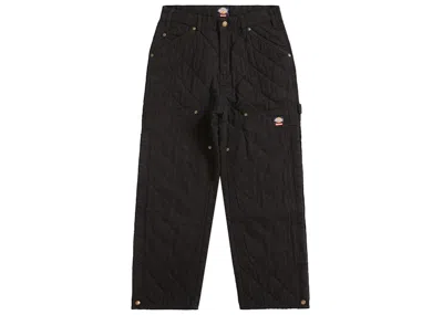Pre-owned Supreme Men's  Dickies Quilted Double Knee Painter Pant In Black