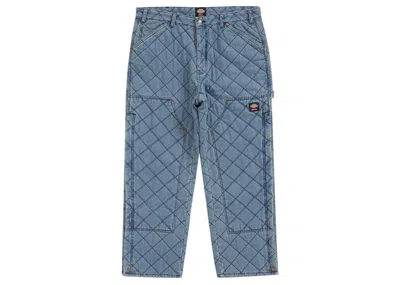 Pre-owned Supreme Men's  Dickies Quilted Double Knee Painter Pant In Denim In Blue