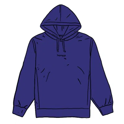 Pre-owned Supreme Men's  Digital Logo Hooded Sweatshirt In Dark Royal