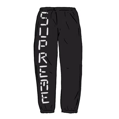 Pre-owned Supreme Men's  Digital Logo Track Pant In Black