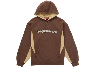 Pre-owned Supreme Men's  Division Hooded Sweatshirt In Brown