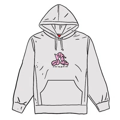 Pre-owned Supreme Men's  Don't Care Hooded Sweatshirt In Heather
