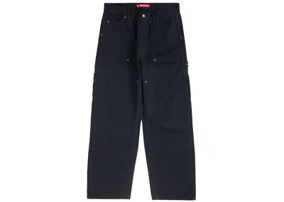 Pre-owned Supreme Men's  Double Knee Painter Pant (ss24) In Black