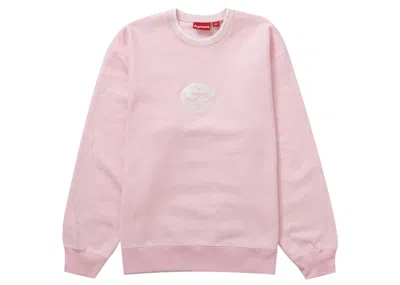 Pre-owned Supreme Men's  Double S Crewneck Sweatshirt In Light Pink