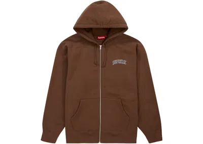 Pre-owned Supreme Men's  Doughboy Zip Up Hooded Sweatshirt In Brown