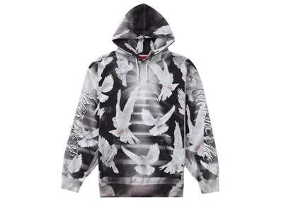 Pre-owned Supreme Men's  Doves Hooded Sweatshirt (ss22) In Black
