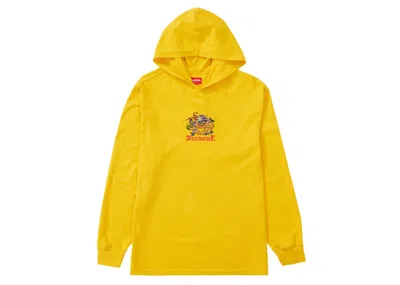 Pre-owned Supreme Men's  Dragon Hooded Long Sleeve Top In Gold