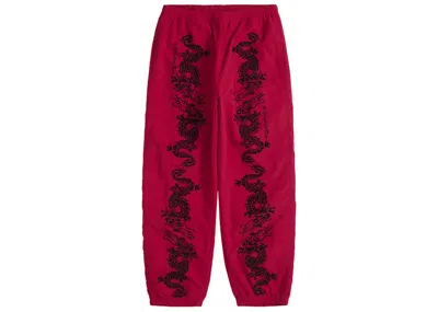 Pre-owned Supreme Men's  Dragon Track Pant In Red