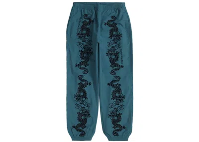 Pre-owned Supreme Men's  Dragon Track Pant In Teal