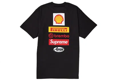 Pre-owned Supreme Men's  Ducati Logo Tee Shirt In Black