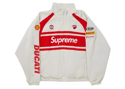 Pre-owned Supreme Men's  Ducati Track Jacket In Light Grey