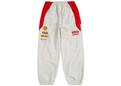 Pre-owned Supreme Men's  Ducati Track Pant In Light Grey In Gray