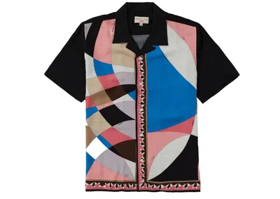 Pre-owned Supreme Men's  Emilio Pucci Short Sleeve Shirt In Dusty Pink