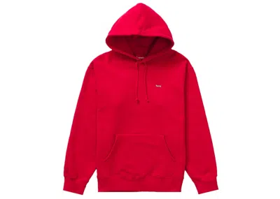 Pre-owned Supreme Men's  Enamel Small Box Hooded Sweatshirt In Red