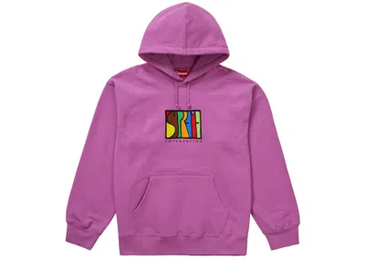 Pre-owned Supreme Men's  Enterprises Hooded Sweatshirt In Bright Purple