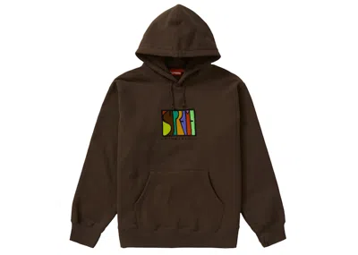 Pre-owned Supreme Men's  Enterprises Hooded Sweatshirt In Dusty Brown