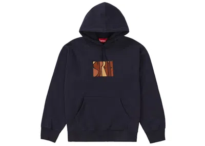 Pre-owned Supreme Men's  Enterprises Hooded Sweatshirt In Navy Blue