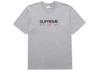 Pre-owned Supreme Men's  Est. 1994 Tee Shirt In Heather Grey In Gray