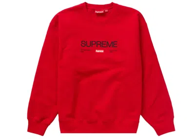 Pre-owned Supreme Men's  Established Crewneck Sweatshirt In Red