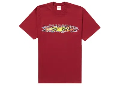 Pre-owned Supreme Men's  Eyes Tee Shirt In Cardinal
