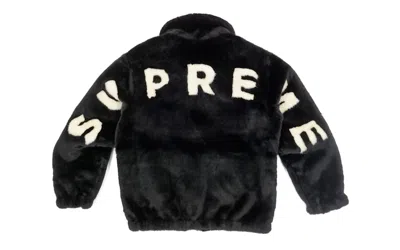 Pre-owned Supreme Men's  Faux Fur Bomber Jacket In Black