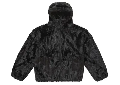 Pre-owned Supreme Men's  Faux Fur Hooded Jacket In Black