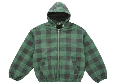 Pre-owned Supreme Men's  Faux Sherling Lined Bomber Jacket (fw25) In Plaid In Multi
