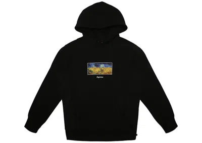 Pre-owned Supreme Men's  Field Hooded Sweatshirt In Black