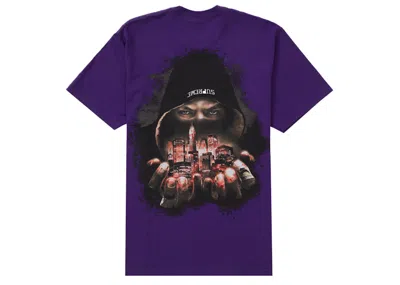 Pre-owned Supreme Men's  Fighter Tee Shirt In Purple