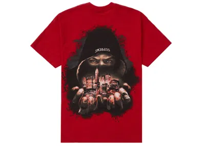 Pre-owned Supreme Men's  Fighter Tee Shirt In Red