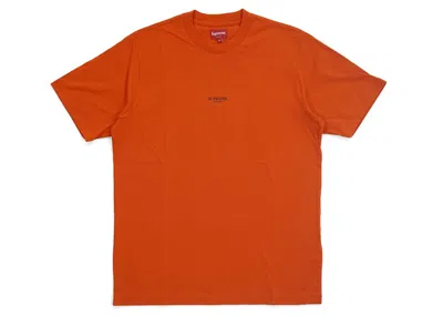 Pre-owned Supreme Men's  First & Best Tee Shirt In Orange