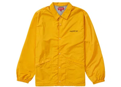 Pre-owned Supreme Men's  Five Boroughs Coaches Jacket In Mustard