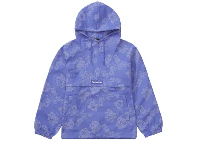 Pre-owned Supreme Men's  Floral Tapestry Anorak In Jacket Blue