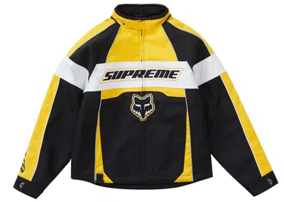 Pre-owned Supreme Men's  Fox Racing Jacket In Yellow