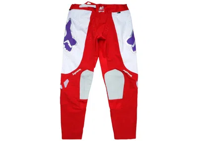 Pre-owned Supreme Men's  Fox Racing Moto Pant In Red