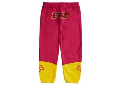 Pre-owned Supreme Men's  Fox Racing Sweatpant In Pink