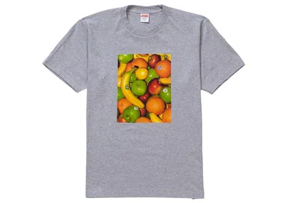 Pre-owned Supreme Men's  Fruit Tee Shirt In Heather Grey In Gray