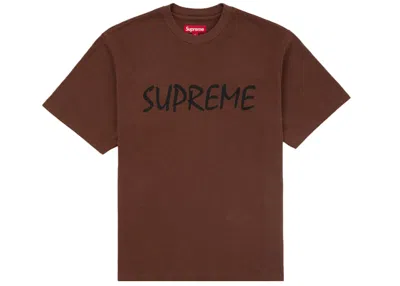 Pre-owned Supreme Men's  Ftp Short Sleeve Top In Brown