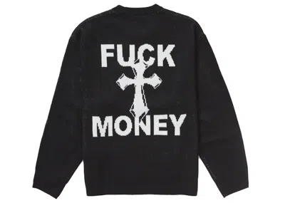 Pre-owned Supreme Men's  Fuck Money Sweater In Black