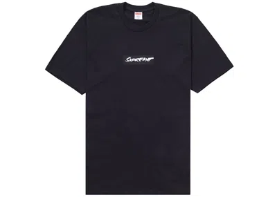 Pre-owned Supreme Men's  Futura Box Logo Tee Shirt In Black