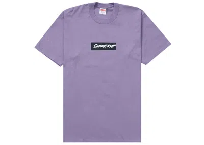 Pre-owned Supreme Men's  Futura Box Logo Tee Shirt In Dusty Purple