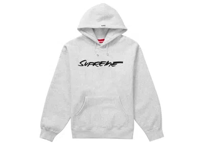 Pre-owned Supreme Men's  Futura Hooded Sweatshirt In Ash Grey